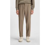 BOSS Pantalon Tapered en tissu stretch - Style C-Perin-PL-BB-254, 50551522 Brun chiné 44
