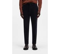 BOSS Pantalon Tapered en velours côtelé stretch - Style C-Perin-RDS-WG-264, 50571992 Bleu foncé 56