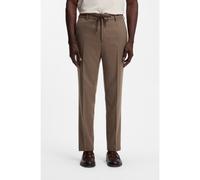 BOSS Pantalon Tapered Performance en laine vierge - Style P-Perin-RDS-WG-264, 50571998 Marron 46