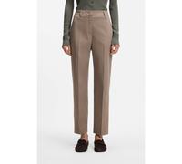 BOSS Pantalon Tapered raccourci en coton stretch - Style Tecarino2, 50555621 Marron 38