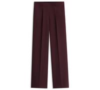 BOSS Pantalon Wide en crêpe stretch avec pli sur le devant - Style C_Tiwi2, 50580299 Rouge sombre 36