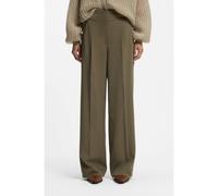 BOSS Pantalons coupe droite plissés sur le devant - Style C_Tarima, 50558096 Vert sombre 36