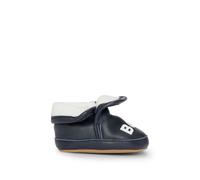 BOSS Pantoufles en cuir pour bébé dans une boîte cadeau - Style J51332/84916, J51332 Bleu foncé 19