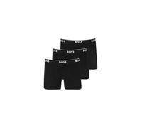 BOSS Boxer Brief 3P CO/EL Caleçon Boxeur, Noir 1, L (Lot de 3) Homme