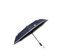 BOSS Parapluie de poche bleu marine avec Double B et rayures emblématiques - Style Pocket umbrella Varsity Navy, 58837094 Bleu foncé pcs.