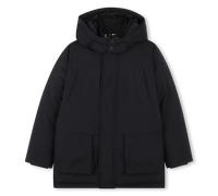 Boss - Parka Longue À Capuche - Black - Garçon - 14 Ans
