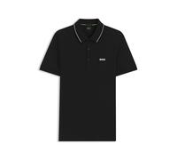 Hugo Boss Polo Homme Paule 4 Slim en piqué de coton Logo ton sur ton Noir XXXL