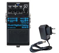 Boss Pédale d'effets SDE-3 Digital Dual Delay avec bloc d'alimentation Keepdrum 9 V