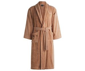 BOSS Peignoir en coton à fleurs brodées - Style MIDNIGHT Bath robe L, KIM-MIDNIGHT Brun chiné M