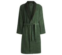 BOSS Peignoir en velours de coton à monogramme Double B - Style DOUBLEB Steel Bath robe L, KIM-DOUBLEB Vert L