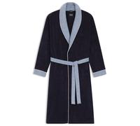 BOSS Peignoir en velours de coton marine à finitions texturées - Style LORD NavyNH PEIG L, KIM-1013474 Bleu foncé M