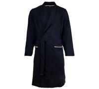 BOSS Peignoir long bleu marine / blanc, Taille XXL