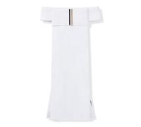 BOSS Plastron d’équitation une pièce à rayures emblématiques - Style PLASTRON SIGNATURE, B4U2003 Blanc pcs.