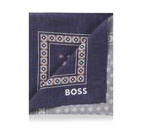 BOSS Pochette de costume à imprimé numérique - Style C-POCKET SQ.-251, 50551097 Bleu à motif pcs.