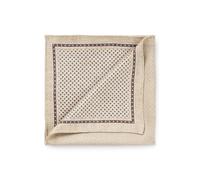 BOSS Pochette de costume en soie imprimée confectionnée en Italie - Style L-POCKET SQ CM35 253, 50551345 Beige clair pcs.