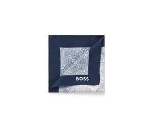 BOSS Pochette imprimé en soie - Style H-POCKET SQ-222, 50556260 Bleu à motif pcs.