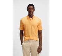 BOSS Polo à col Johnny en coton à la structure mélangée - Style Pye 406, 50512687 Orange S