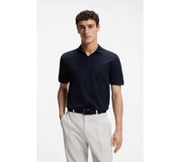 BOSS Polo à col Johnny en jacquard de coton - Style C-Ponti 118, 50565176 Bleu foncé L