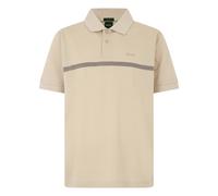 Boss - Polo à manches courtes avec logo - Homme - Tops - Beige - Taille: 2XL