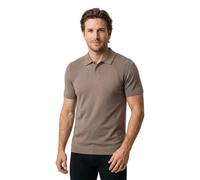 BOSS Polo en maille de coton mélangé avec Structure bodymapping - Style KN_Momentum-Lite PS, 50558353 Brun chiné XXL