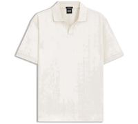 BOSS Polo à col Johnny en jacquard de coton - Style C-Ponti 118, 50565176 Naturel XXXL