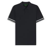 BOSS Polo Slim en coton avec bas de manches à rayures - Style Polo Zone, 50544448 Bleu foncé L