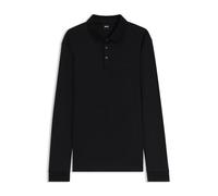 BOSS Polo à manches longues en coton interlock avec logo - Style Pado 30, 50468392 Noir XXXL