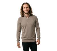 BOSS Pull en coton mélangé avec encolure zippée - Style KN_Momentum-Lite MZ, 50558352 Brun chiné XL