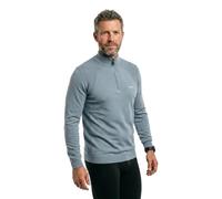 BOSS Pull en coton mélangé avec encolure zippée - Style KN_Momentum-Lite MZ, 50558352 Gris XXL