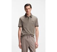 BOSS Polo BOSS x ASTON MARTIN en piqué de coton et mohair - Style C-Prout 242_AM, 50553789 Brun chiné L