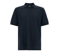 BOSS Polo à col Johnny en jacquard de coton - Style C-Ponti 118, 50565176 Bleu foncé XXL