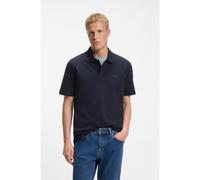 BOSS Polo classique en coton avec logo - Style Pe_Slub_Z, 50574605 Bleu foncé S