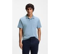 BOSS Polo coupe décontractée en coton interlock avec logo artistique - Style Pe_Techno, 50559146 bleu clair L