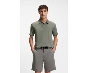 BOSS Polo coupe décontractée en coton interlock avec logo artistique - Style Pe_Techno, 50559146 Gris XXXL