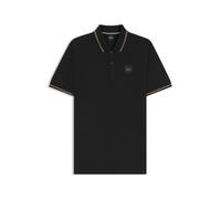 BOSS Polo d’équitation en coton stretch avec patch logo - Style PAUL POLO PATCH PINE GROVE, B7M0602 Noir XL
