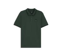 BOSS Polo d’équitation en coton stretch avec patch logo - Style PAUL POLO PATCH PINE GROVE, B7M0602 Vert sombre S