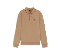 BOSS Polo d’équitation en maille de coton stretch avec patch logo - Style LUIS POLO SWEATER, B7M1201 Beige XL