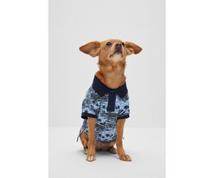 BOSS Polo en coton à imprimé palmier pour chien - Style Dog Polo, B3SDAP026 bleu clair S