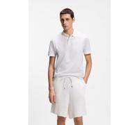 BOSS Polo en coton à motif jacquard - Style H-Parlay 233, 50558855 Blanc XL