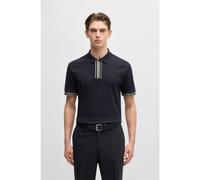 BOSS Polo en coton interlock avec liserés contrastants - Style Parlay 185, 50486186 Bleu foncé MA
