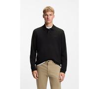 BOSS Polo en coton mélangé à la structure gaufrée - Style Petempestolong, 50520710 Noir XL