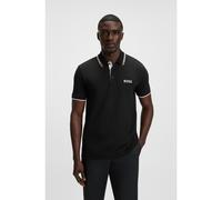 BOSS Polo en coton mélangé avec logos contrastants - Style Paddy Pro, 50469102 Noir 6XL
