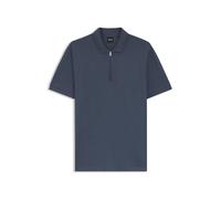 BOSS Polo en coton mélangé avec patte zippée - Style H-Paras 70, 50554614 Bleu foncé M