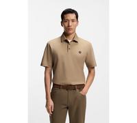 BOSS Polo en coton mercerisé à monogramme Double B - Style C-Parris 01, 50555829 Beige XL