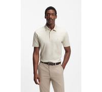 BOSS Polo en coton mercerisé à monogramme Double B - Style C-Parris 01, 50555829 Naturel M