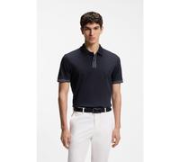 BOSS Polo en coton mercerisé avec finitions à rayures - Style H-Parlay 238, 50559668 Bleu foncé L