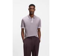 BOSS Polo en coton mercerisé avec finitions à rayures - Style H-Parlay 238, 50559668 Violet clair L