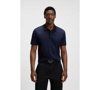 BOSS Polo en coton mercerisé avec motif jacquard géométrique - Style C-Parlay 212, 50543885 Bleu foncé M