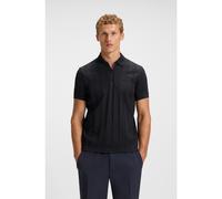 BOSS Polo en coton mercerisé avec motif jacquard - Style PL_Mirror QZ, 50548653 Bleu foncé XS