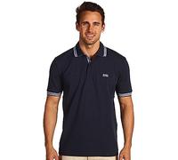 Boss Polo en Coton pour Homme avec Logo carré Coupe ajustée (Lot de 1), Bleu Marine, M
